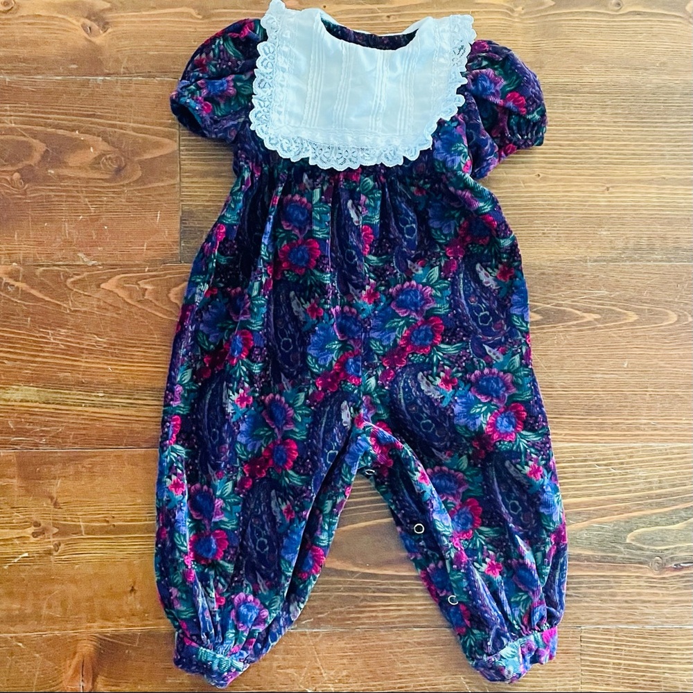 Vintage 80’s corduroy jumpsuit one piece